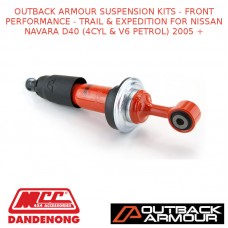 OUTBACK ARMOUR SUSPENSION KITS FRONT- TRAIL & EXPEDITION FOR NAVARA D40 2005 +